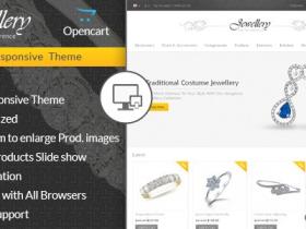 Opencart英文模板Jewellery主题Opencart2.x响应式模板外贸商城B2C
