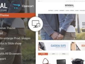 Opencart英文模板Minimal主题Opencart1.5x,2.x,3.x响应式模板外